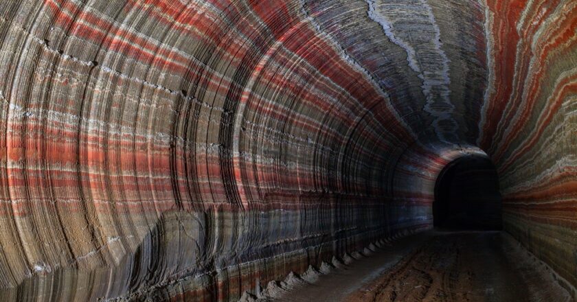 An underground potash mine.